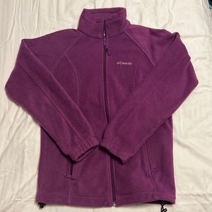Columbia plum purple zip up size S